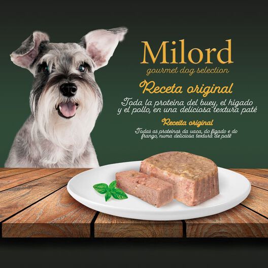 Milord Adult Buey en Paté tarrina para perros, , large image number null